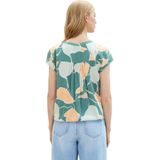 Blouse - Patroon - Viscose - Korte Mouwen - Regular Fit