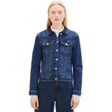 TOM TAILOR - 1041046 - Jeansjas - Versleten Denim Blauw - Katoen