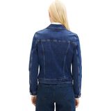 TOM TAILOR - 1041046 - Jeansjas - Versleten Denim Blauw - Katoen