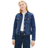 TOM TAILOR - 1041046 - Jeansjas - Versleten Denim Blauw - Katoen