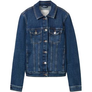 Tom Tailor - Denim Jack - Biologisch Katoen - Voor Vrouwen - Lange Mouwen