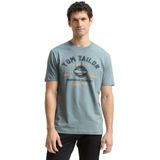 TOM TAILOR - 1037735 - T-shirt - Mintgrijs - Korte Mouwen - Zachte Jersey