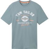 TOM TAILOR - 1037735 - T-shirt - Mintgrijs - Korte Mouwen - Zachte Jersey