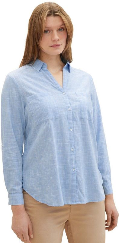 Tops - Lang Mouwen - Katoen - Getextureerd - Met Omslagfunctie