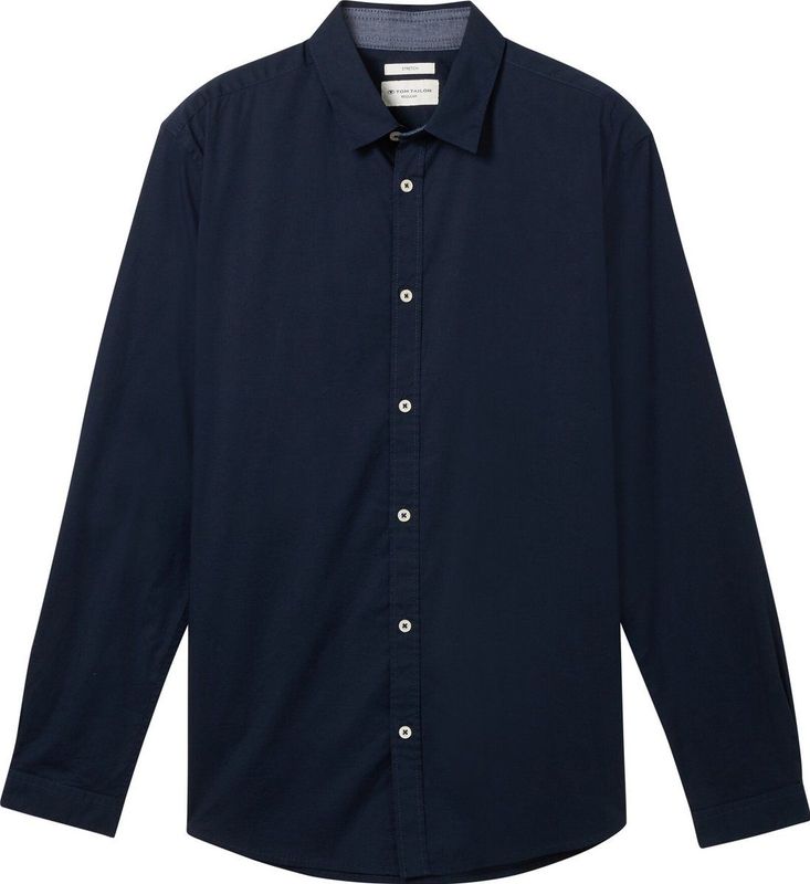 TOM TAILOR Herenhemd, 11075, marineblauw, XL