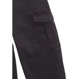 Cargobroek - Coal Grey - Met Riemlussen en Patches - Stretchmateriaal