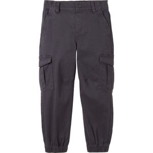 Cargobroek - Coal Grey - Met Riemlussen en Patches - Stretchmateriaal