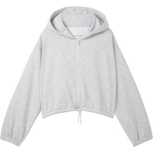 TOM TAILOR - Trainingsjack - Lichte Steenmix - Katoen en Viscose