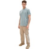 TOM TAILOR - Shirt - Marine - Lichtblauw - Wit - 2 Pack - Katoen - Polokraag