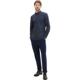 Tom Tailor Denim - Fitted Printed - Overhemd - Blauw - Katoen