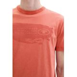 Klassiek T-shirt - Verwassen Look - Logo-Print - Korte Mouwen - Regular Fit