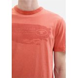 Klassiek T-shirt - Verwassen Look - Logo-Print - Korte Mouwen - Regular Fit