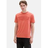 Klassiek T-shirt - Verwassen Look - Logo-Print - Korte Mouwen - Regular Fit