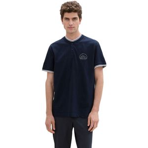 TOM TAILOR - Basic Piqué Poloshirt - Sky Captain Blue - Heren