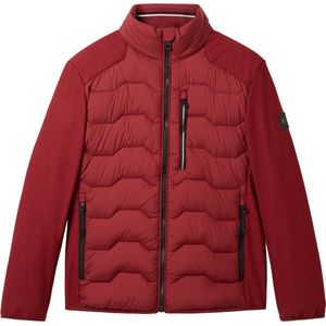 Gewatteerde Jas - Zwart - Materiaalmix - Regular Fit