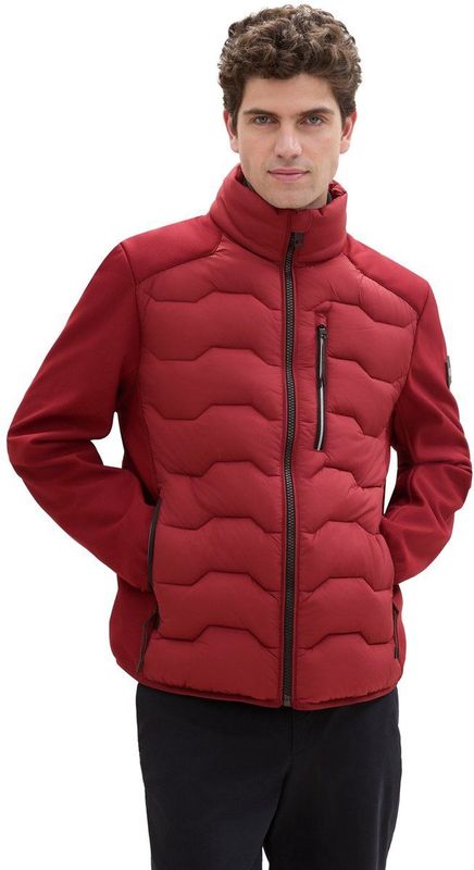 Gewatteerde Jas - Zwart - Materiaalmix - Regular Fit