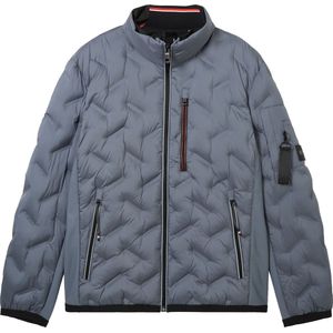 TOM TAILOR Hybride Herenjas - Stormy Teal - Polyester - Opbergbare Capuchon