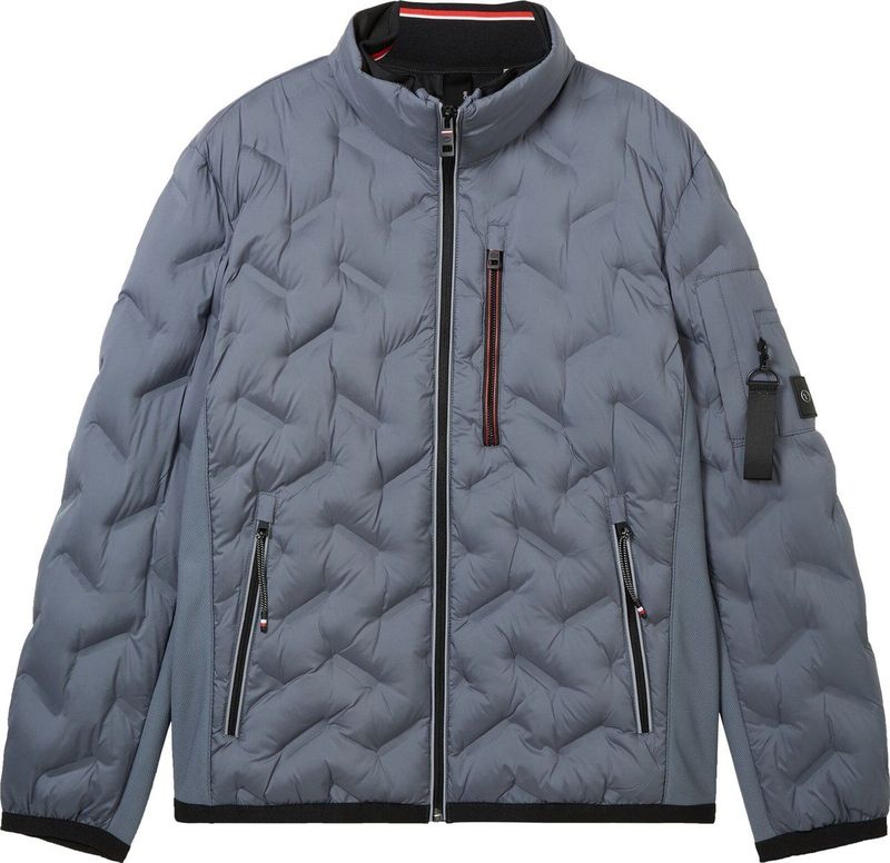 Tom Tailor - Casual Tussenjas - Blauw - 100% Polyester - Regular Fit