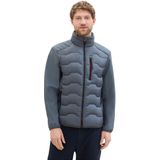 TOM TAILOR heren Hybride gewatteerde jas 1031475, 10668 - Sky Captain Blue , L