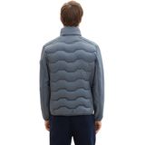 TOM TAILOR heren Hybride gewatteerde jas 1031475, 10668 - Sky Captain Blue , L