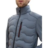 TOM TAILOR heren Hybride gewatteerde jas 1031475, 10668 - Sky Captain Blue , L