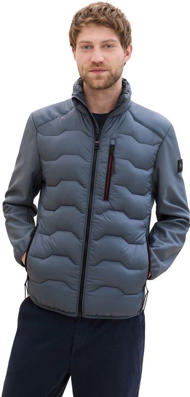 TOM TAILOR heren Hybride gewatteerde jas 1031475, 10668 - Sky Captain Blue , L