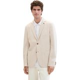 Tom Tailor - Colbert Casual Pique Blazer - Blauw - 100% Katoen