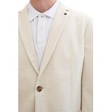 Tom Tailor - Colbert Casual Pique Blazer - Blauw - 100% Katoen