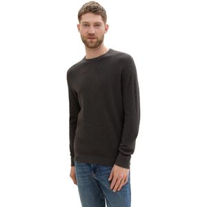Tom Tailor - Gebreide Trui - Regular Fit - Hoogwaardig Materiaal - Ronde Halslijn