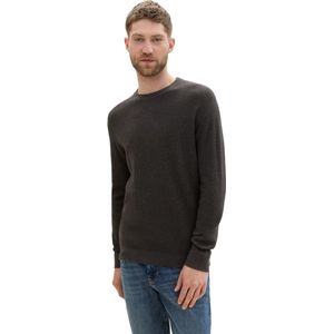 Tom Tailor - Gebreide Trui - Blauw - Katoen