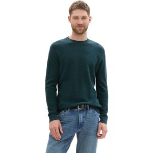 Tom Tailor - Longsleeve - Gemêleerd - V-hals - Driekwart Mouwen