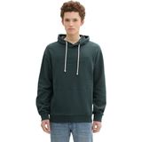 Tom Tailor - Oversized Hoodie - Met Borduursel - Voor Mannen - Lange Mouwen - Kangoeroezak