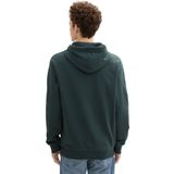 Tom Tailor - Oversized Hoodie - Met Borduursel - Voor Mannen - Lange Mouwen - Kangoeroezak