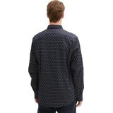 Tom Tailor - Casual Stretch Shirt - Grafische Print - Regular Fit - 98% Katoen/2% Elasthan