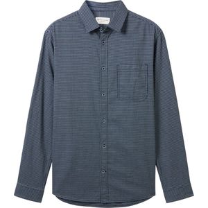 Tom Tailor Overhemd Overhemd Met Pied De Poule Print 1042648xx10 36018 Mannen