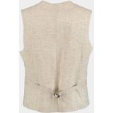Your Own Party By CG - Mix & Match Gilet - Beige - Viscose/Linnen/Katoen/Polyester