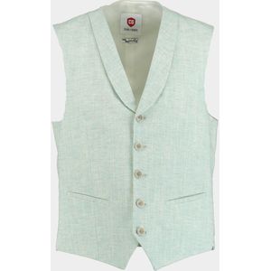 Your Own Party By CG - Gilet Mix & Match - Groen - 39% Viscose, 37% Linnen, 19% Katoen, 5% Polyester