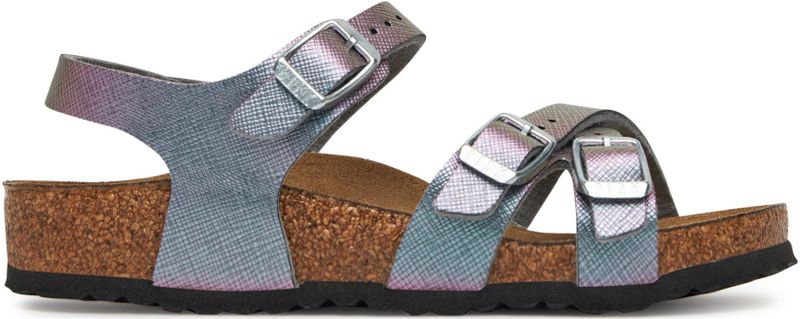 Birkenstock - Kumba Kids - Sandaal - Saffiano Iriserende Altviool - Birko-Flor