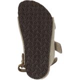 Sandalen - Effen - Leer en Suède - Velcro Sluiting - Platte Hak