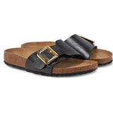 Birkenstock - Catalina Cushion Buckle - Slippers - Zwart - Suède