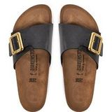 Birkenstock - Catalina Cushion Buckle - Slippers - Zwart - Suède