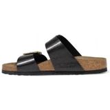 Birkenstock - Sydney Cushion Buckle Slides - Schoenen - Zwart - Zijde