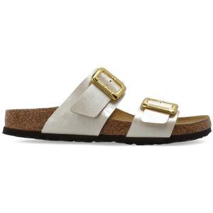 Birkenstock Sydney Cushion Buckle Narrow Fit Graceful Pearl White