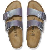 Birkenstock - Arizona Saffiano Iridescent Viola - Slippers - Paars - Natuurkurk Voetbed