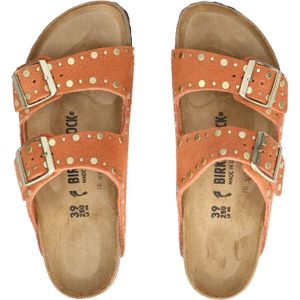 Arizona - Muiltjes - Suède - Open Toe - Platte Hak