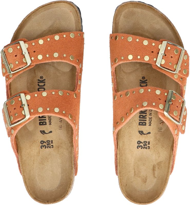 Arizona - Muiltjes - Suède - Open Toe - Platte Hak