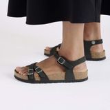 Kumba Sfb - Sandalen - Effen - Leer - Anatomisch Gevormd Voetbed - Platte Hak