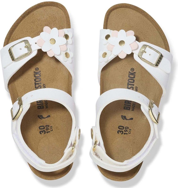 Birkenstock - Rio Plain Flowers AS - Sandaal - Wit - Birko-Flor