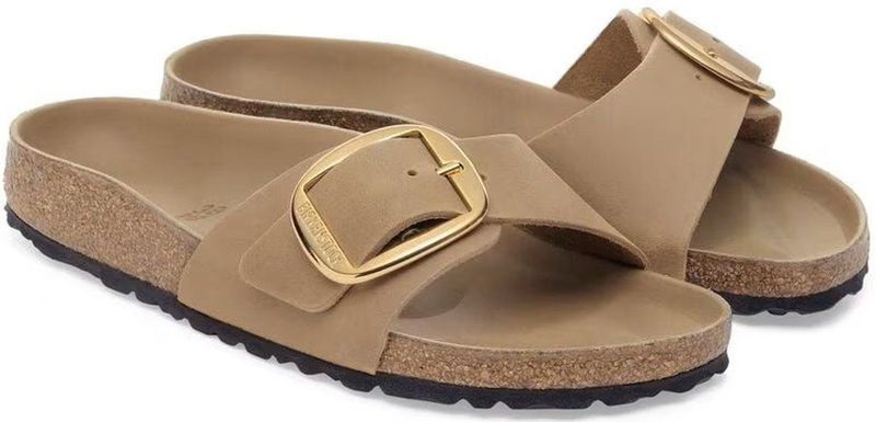 BIRKENSTOCK - Madrid Big Buckle - Slippers - Beige