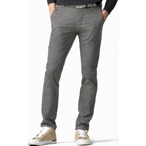MEYER - Chino - Grijs Gemêleerd - Katoen - Regular Fit